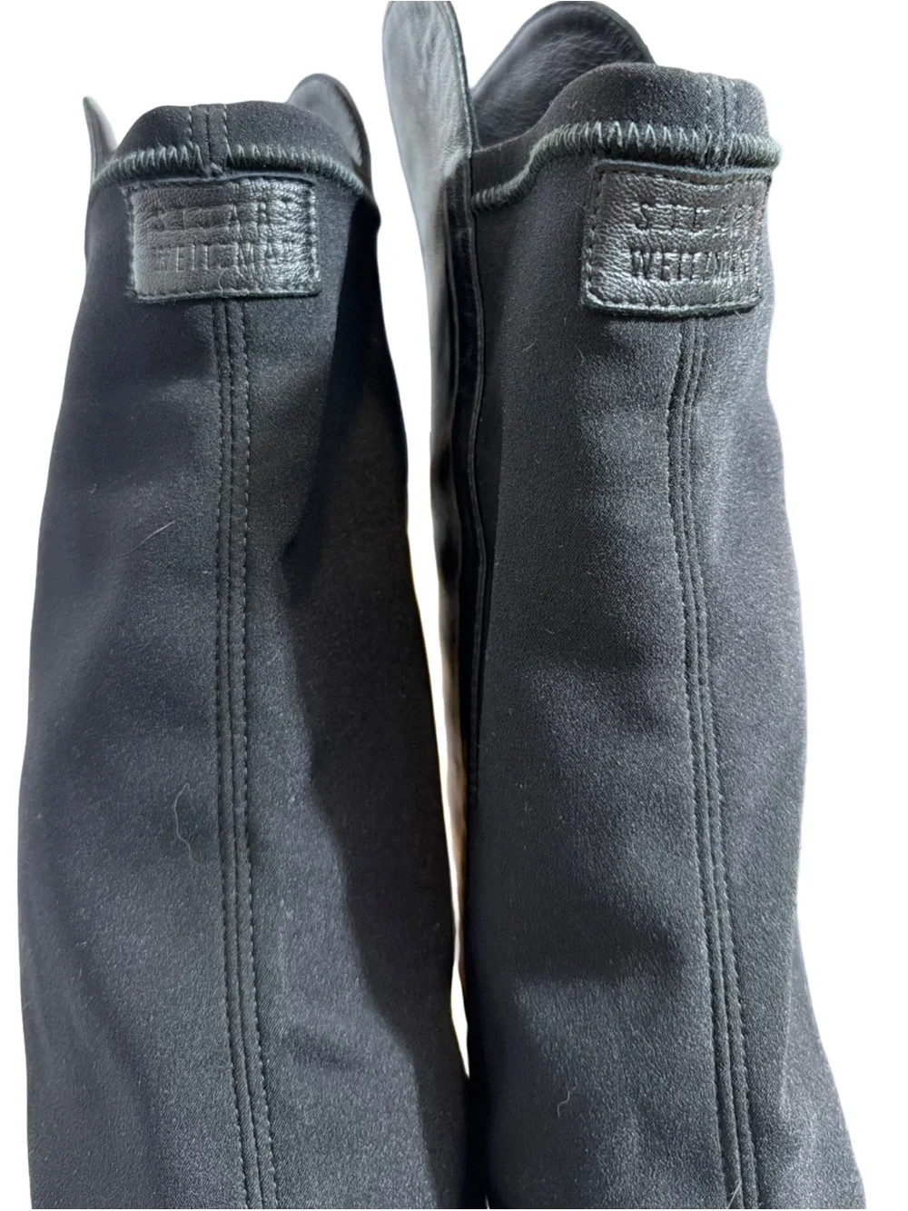 Stuart Weitzman • 50/50 OTK Over The Knee Nappa Leather Boots Black 7.5
